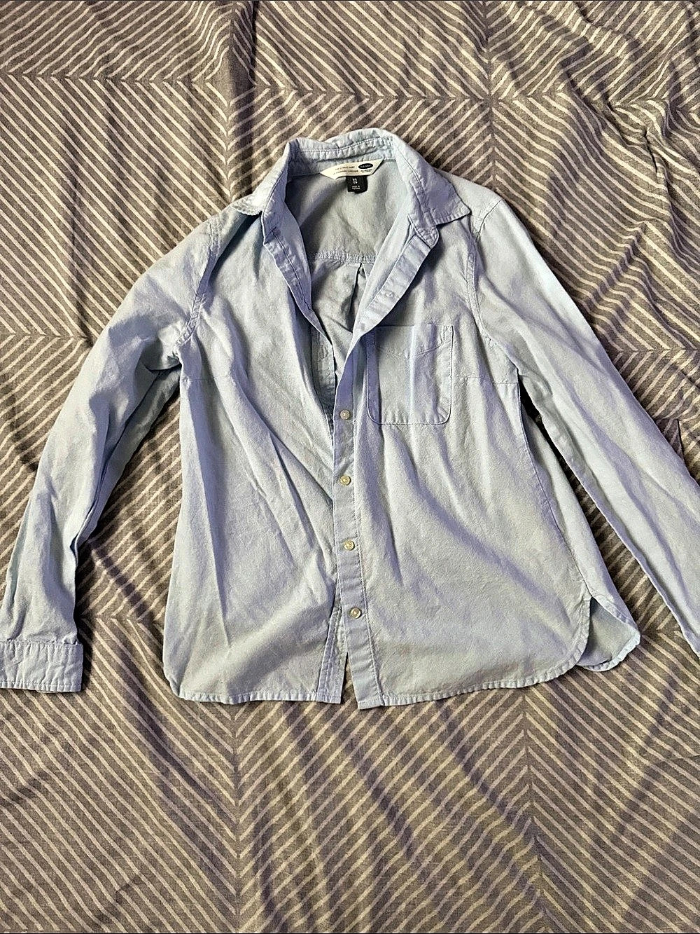 Old Navy The Classic Shirt Button Down Blue